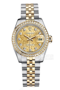 Rolex LADY-DATEJUST 179383 Champagne Commemorative Pattern Dial with Diamonds(179383ChampagneCommemorativePatternDialwithDiamonds) <em>watch</em>