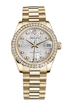 Rolex LADY-DATEJUST 178288 Silver Commemorative Pattern Dial with Diamonds(178288SilverCommemorativePatternDialwithDiamonds) <em>watch</em>