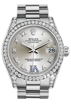 Rolex LADY-DATEJUST 178159 Silver Dial with Sapphires(178159SilverDialwithSapphires) <em>watch</em>
