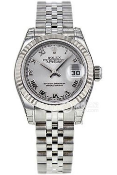 Rolex LADY-DATEJUST 179174 Silver Roman Dial(179174SilverRomanDial) <em>watch</em>