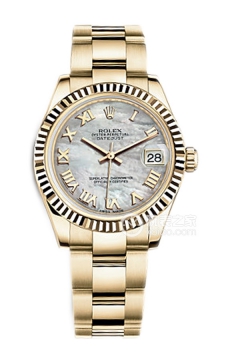 Rolex LADY-DATEJUST 178278 White Mother of Pearl Roman Dial with Oyster Bracelet(178278WhiteMotherofPearlRomanDialwithOysterBracelet) <em>watch</em>