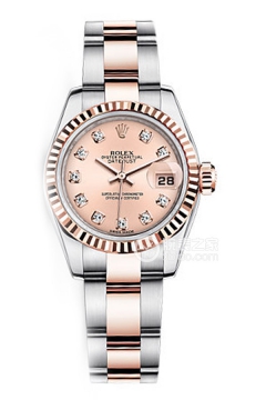 Rolex LADY-DATEJUST 179171 Pink Dial with Diamonds and Oyster Bracelet(179171PinkDialwithDiamondsandOysterBracelet) <em>watch</em>