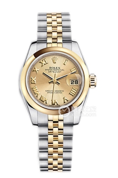 Rolex LADY-DATEJUST 179163 Champagne Roman Dial(179163ChampagneRomanDial) <em>watch</em>
