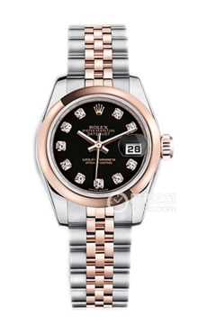 Rolex LADY-DATEJUST 179161 Black Dialwith Diamonds(179161BlackDialwithDiamonds) <em>watch</em>