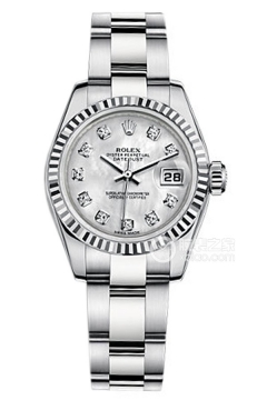 Rolex LADY-DATEJUST 179174 White Mother of Pearl with Diamonds(179174WhiteMotherofPearlwithDiamonds) <em>watch</em>
