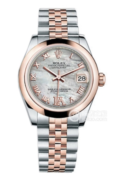 Rolex LADY-DATEJUST 178241 White Mother of Pearl Roman Dial with Diamonds(178241WhiteMotherofPearlRomanDialwithDiamonds) <em>watch</em>
