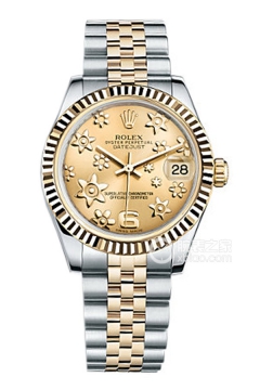 Rolex LADY-DATEJUST 178273-0092 Champagne Floral Dial(1782730092ChampagneFloralDial) <em>watch</em>