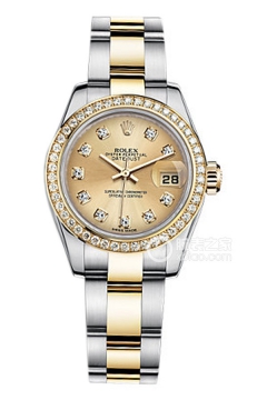 Rolex LADY-DATEJUST 179383 Champagne with Diamonds(179383ChampagnewithDiamonds) <em>watch</em>