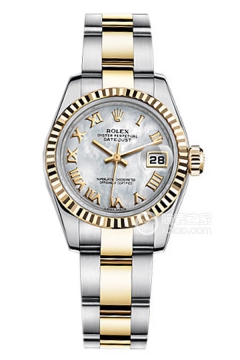 Rolex LADY-DATEJUST 179173(Roman Numerals White Mother of Pearl Dial)(179173RomanNumeralsWhiteMotherofPearlDial) <em>watch</em>