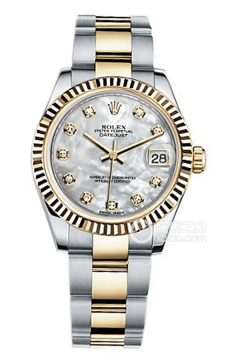 Rolex LADY-DATEJUST 178273-0038 White Mother of Pearl with Oyster Bracelet(1782730038WhiteMotherofPearlwithOysterBracelet) <em>watch</em>