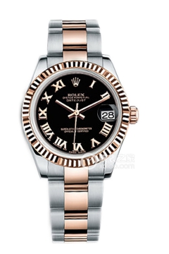 Rolex LADY-DATEJUST 178271 Black Roman Dial with Oyster Bracelet(178271BlackRomanDialwithOysterBracelet) <em>watch</em>