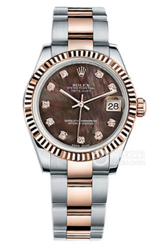 Rolex LADY-DATEJUST 178271 Black Mother of Pearl Diamond Dial with Oyster Bracelet(178271BlackMotherofPearlDiamondDialwithOysterBracelet) <em>watch</em>