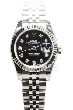 Rolex LADY-DATEJUST 179174Black Dialwith Diamonds(179174BlackDialwithDiamonds) <em>watch</em>