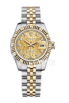 Rolex LADY-DATEJUST 179313 Champagne Commemorative Pattern Dial(179313ChampagneCommemorativePatternDial) <em>watch</em>