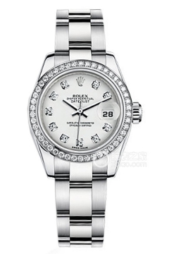Rolex LADY-DATEJUST 179384 White Dial Bezel with Diamonds(179384WhiteDialBezelwithDiamonds) <em>watch</em>