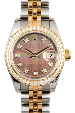 Rolex LADY-DATEJUST 179383(Black Mother of Pearl with Diamonds)(179383BlackMotherofPearlwithDiamonds) <em>watch</em>
