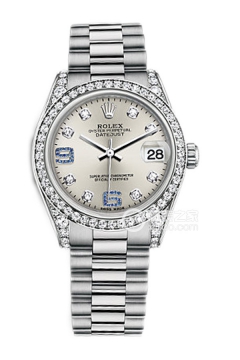 Rolex LADY-DATEJUST 178159 Silver Dial with Diamonds and Sapphires(178159SilverDialwithDiamondsandSapphires) <em>watch</em>