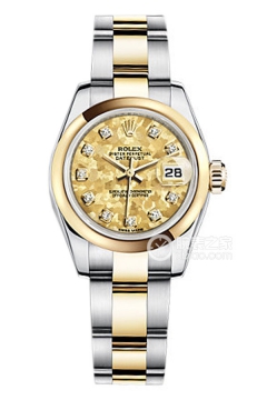 Rolex LADY-DATEJUST 179163 Golden Crystal with Diamonds and Oyster Bracelet(179163GoldenCrystalwithDiamondsandOysterBracelet) <em>watch</em>