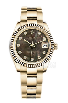 Rolex LADY-DATEJUST 178278 Black Mother of Pearl Dial with Diamonds and Oyster Bracelet(178278BlackMotherofPearlDialwithDiamondsandOysterBracelet) <em>watch</em>