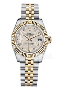 Rolex LADY-DATEJUST 179313 Ivory Sunburst Pattern with Diamonds(179313IvorySunburstPatternwithDiamonds) <em>watch</em>