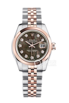 Rolex LADY-DATEJUST 179161 Black Mother of Pearl Dial with Diamonds(179161BlackMotherofPearlDialwithDiamonds) <em>watch</em>