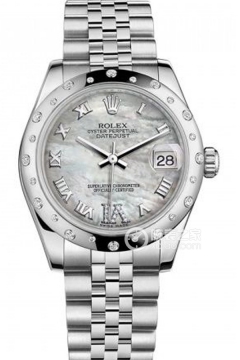 Rolex DATEJUST m178344-0004 NRVI White Mother of Pearl(m1783440004NRVIWhiteMotherofPearl) <em>watch</em>