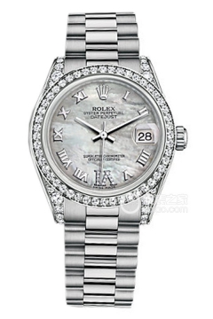 Rolex LADY-DATEJUST 178159 White Mother of Pearl VI with Diamonds(178159WhiteMotherofPearlVIwithDiamonds) <em>watch</em>