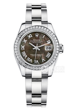 Rolex LADY-DATEJUST 179384 Black Mother of Pearl(179384BlackMotherofPearl) <em>watch</em>