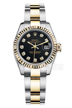 Rolex LADY-DATEJUST 179173Black Dialwith Diamonds(179173BlackDialwithDiamonds) <em>watch</em>