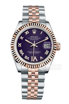 Rolex LADY-DATEJUST 178271 Purple Dial VI with Diamonds(178271PurpleDialVIwithDiamonds) <em>watch</em>