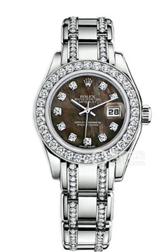 Rolex PEARLMASTER 80299 Black Mother of Pearl with Diamonds(80299BlackMotherofPearlwithDiamonds) <em>watch</em>