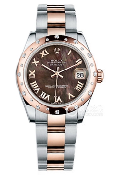 Rolex LADY-DATEJUST 178341 Black Mother of Pearl Roman Dial with Oyster Bracelet(178341BlackMotherofPearlRomanDialwithOysterBracelet) <em>watch</em>