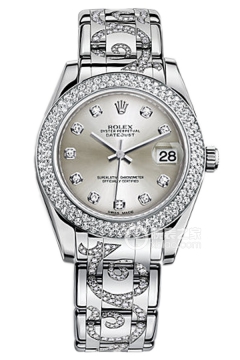 Rolex PEARLMASTER 81339 Silver Dial with Diamonds(81339SilverDialwithDiamonds) <em>watch</em>