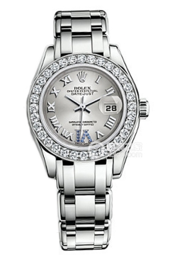 Rolex PEARLMASTER 80299 Silver VI Dial with Diamonds(80299SilverVIDialwithDiamonds) <em>watch</em>