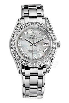 Rolex PEARLMASTER 81159 White Mother of Pearl Roman Dial(81159WhiteMotherofPearlRomanDial) <em>watch</em>