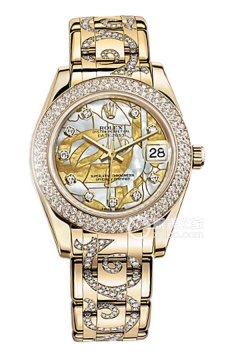 Rolex PEARLMASTER 81338 Enamel Mother of Pearl Iridescent Diamond Dial(81338EnamelMotherofPearlIridescentDiamondDial) <em>watch</em>