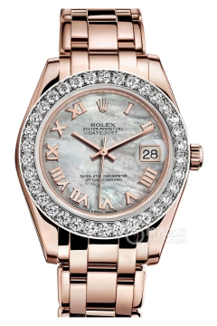 Rolex PEARLMASTER 81285 White Roman Dial(81285WhiteRomanDial) <em>watch</em>