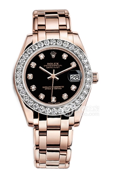 Rolex PEARLMASTER 81285Black Dialwith Diamonds(81285BlackDialwithDiamonds) <em>watch</em>