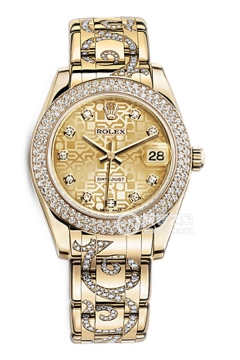 Rolex PEARLMASTER 81338 Champagne Diamond Dial(81338ChampagneDiamondDial) <em>watch</em>
