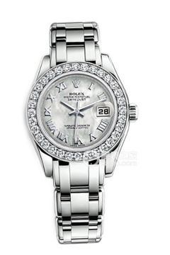 Rolex PEARLMASTER 81319 White Mother of Pearl Dial with Diamonds(81319WhiteMotherofPearlDialwithDiamonds) <em>watch</em>
