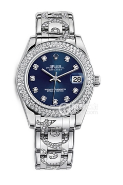 Rolex PEARLMASTER 81339 Blue Dial with Diamond Bracelet(81339BlueDialwithDiamondBracelet) <em>watch</em>