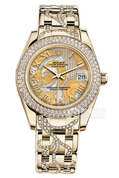 Rolex PEARLMASTER 81338(Enamel Mother of Pearl Iridescent Dial)(81338EnamelMotherofPearlIridescentDial) <em>watch</em>