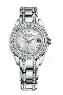 Rolex PEARLMASTER 80299 White Mother of Pearl Roman Numerals(80299WhiteMotherofPearlRomanNumerals) <em>watch</em>