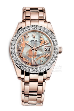 Rolex PEARLMASTER 81285 (Enamel Mother of Pearl Iridescent Dial)(81285EnamelMotherofPearlIridescentDial) <em>watch</em>