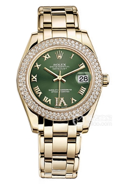 Rolex PEARLMASTER 81338 Olive Green Dial(81338OliveGreenDial) <em>watch</em>