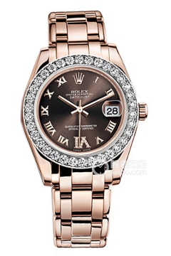 Rolex PEARLMASTER 81285 Chocolate Roman Numerals Dial(81285ChocolateRomanNumeralsDial) <em>watch</em>