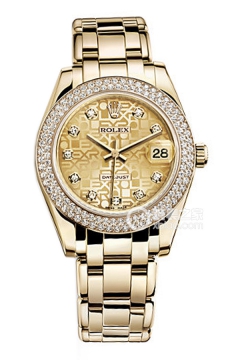 Rolex PEARLMASTER 81338 Champagne Commemorative Pattern with Diamonds(81338ChampagneCommemorativePatternwithDiamonds) <em>watch</em>