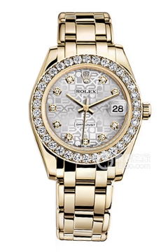 Rolex PEARLMASTER 81298 Silver Commemorative Pattern with Diamonds(81298SilverCommemorativePatternwithDiamonds) <em>watch</em>