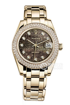 Rolex PEARLMASTER 81338 Black Mother of Pearl Commemorative Pattern Dial(81338BlackMotherofPearlCommemorativePatternDial) <em>watch</em>