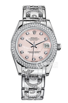 Rolex PEARLMASTER 81339 Pink Mother of Pearl with Diamonds(81339PinkMotherofPearlwithDiamonds) <em>watch</em>